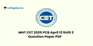 MHT CET 2025 12 April Shift 2 Question Paper (Available): Download Question Paper (PCB) with Answers PDF